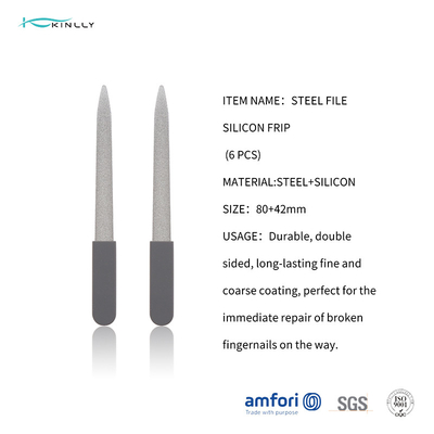 Kundenspezifische Drucksilikon-Stahlnagelfeile personifizierte Nagelfeile-Brett 12x1.2cm