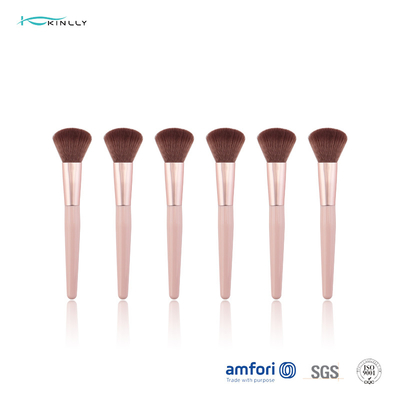 Kundenspezifische Logo Individual Makeup Brushes Synthetic-Haar-Grundlagen-einzelne Make-upbürste
