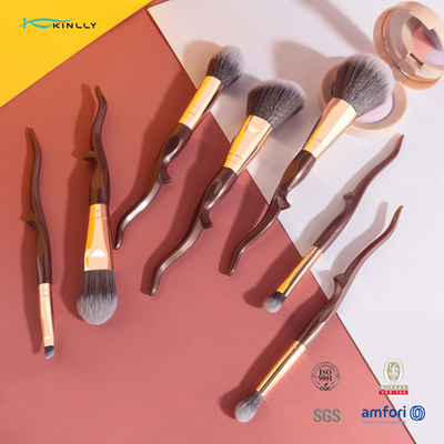 Kundengebundene Make-upbürsten-Kit Vegan Eyeshadow Foundation Cosmetics-Bürste Soems 7pcs stellte ein