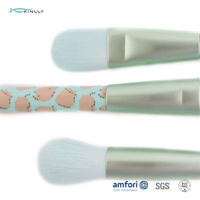 Aluminiumcat makeup brush set with PVC-Kasten der zwingen-6pcs