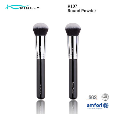1 PC synthetisches Haar-Make-upbürstenengelssplitter Kupfer-Zwingen-Gesicht bürstet K107
