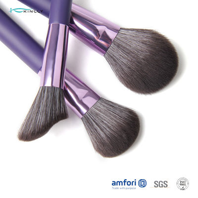 Make-upbürsten-Satz Opp-Taschen-purpurroter BSCI 14-teiliger