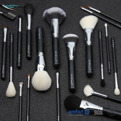 Schwarzer 20pcs Fassbinder Ferrules Makeup Set mit Bürsten