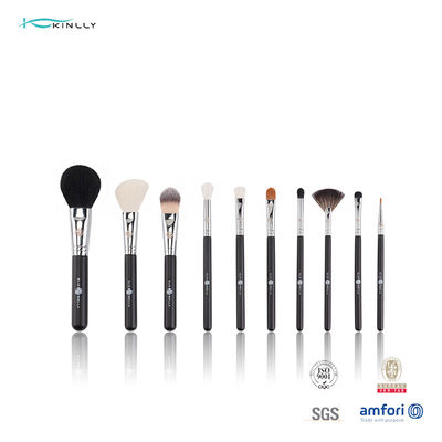 Make-up des Holzgriff-8pcs bürstet kosmetisches Bürsten-Satz-kundenspezifisches Logo