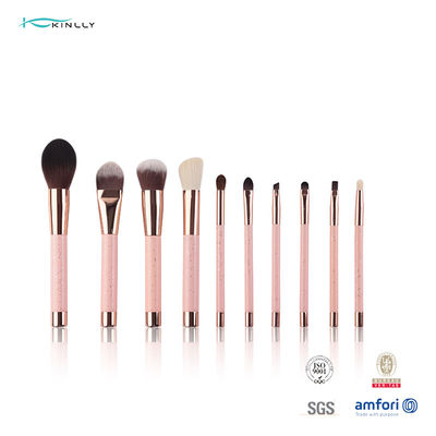 Make-up des Kunststoffgriff-10pcs bürstet Reise Kit Cosmetics Beauty Tools