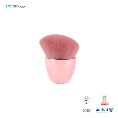 Rosa synthetisches Haar-einzelne Make-upbürsten mit Kunststoffrohr
