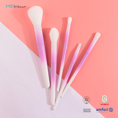 Make-upbürstensatz ODM Reise-Größe Soem-OBM rosa mit dem synthetischen Haar