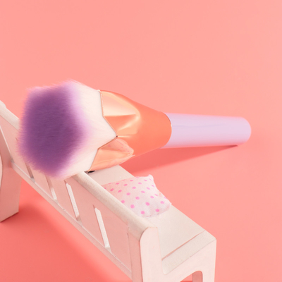 Flüssige Creme pulverisieren einzelne Make-upbürsten flache Spitzen-Kabuki-Grundlagen-Bürste