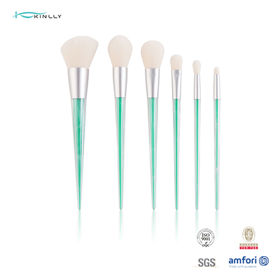 6pcs Crystal Makeup Brushes Set Soft empört sich Berufsmake-upbürsten-Ausrüstung