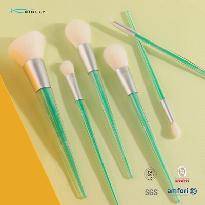 6pcs Crystal Makeup Brushes Set Soft empört sich Berufsmake-upbürsten-Ausrüstung