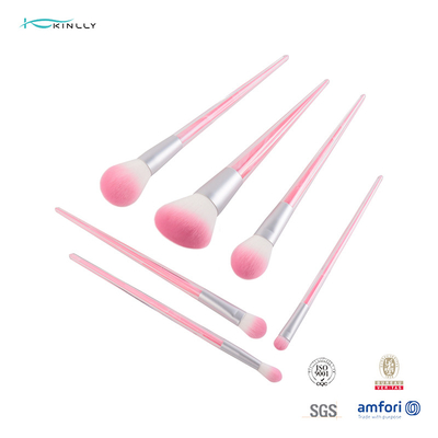 weiche bequeme Borsten-Nylonhaar 6pcs Crystal Travel Makeup Brushes Set