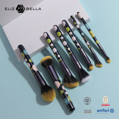 7-teiliges Reise-Make-up-Pinsel-Set Foundation Power Blushes Wimpern Lippenstift Kosmetikpinsel