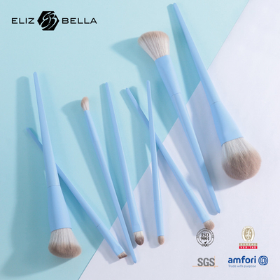 8 Stück Make-up-Bürste Reisekit für Pulver-Basis Blush Eyeshadow Lippenbrauen