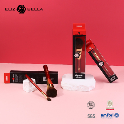 OEM-Professionelle Make-up-Bürste mit Gold-Kupfer-Ferrule und Holzgriff