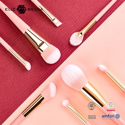 Personalisierung OEM Design Make-up Bürsten mit glänzender Aluminium-Ferrule