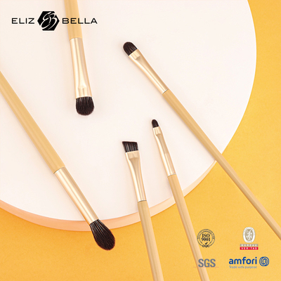 11 Stück Holzgriffe Schönheits-Make-up-Bürste Set Aluminium-Ferrule Kosmetik-Bürsten,Synthetische Haarbürste Set