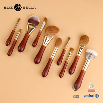 OEM/ODM spezielle kurze Handgriffe Design,Make-up-Bürsten mit synthetischem Haar, Private Label/Logo Design Willkommen