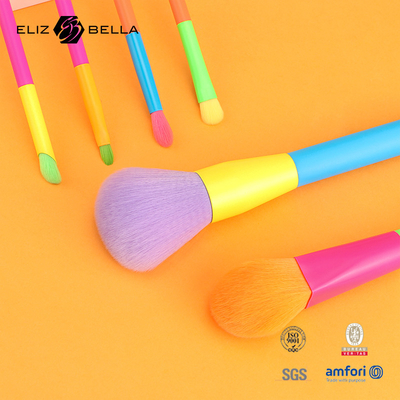 12 Stück professionelle mehrfarbige Make-up-Bürste Set für die Grundlage Pulver Blush Eyeshadow,farbige Kosmetik-Bürste