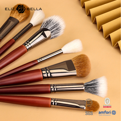 Professionelle Qualität Make-up-Bürste Set mit Holzgriff, Luxus-Kosmetik-Bürsten, OEM-Bestellungen willkommen