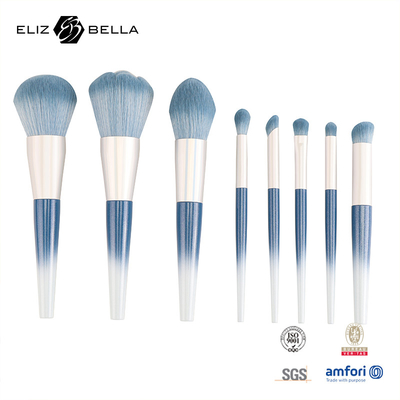10 Stück Schönheitsbedürfnisse Kunststoffgriff Reise Make-up Pinsel Set mit synthetischem Haar, OEM-Bestellungen sind willkommen
