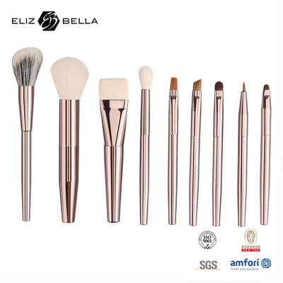 Essenzielle Make-up-Bürsten mit individuellem Griff Synthetische Haare OEM-Bestellungen willkommen