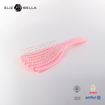 Custom Wet And Dry Curved Vent Spiral Haarbürste Kamm Kreis Massage Quadrat Paddle Detangle Haarbürste für lockiges Haar