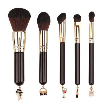 Personalisierter Kosmetik-Make-up-Bürste-Set Winkelblush, Flachbürste, Schmutzbürste, Fan-Bürste Stil
