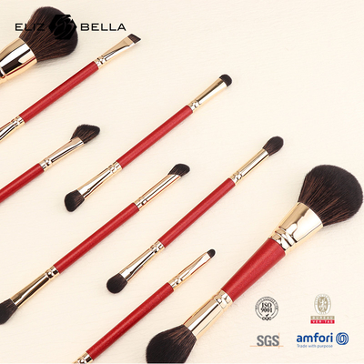 Private Logo Branding Option Make-up Brush Kollektion aus Aluminium Ferrule Material
