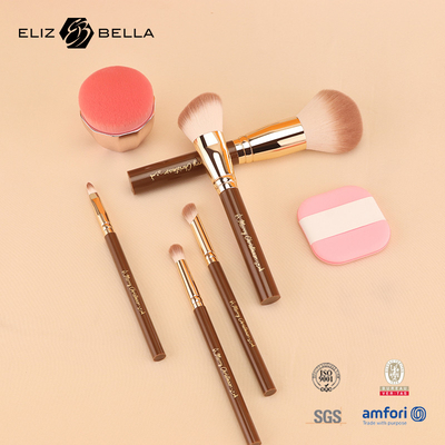 Reise-Make-up-Bürste Set verwendet mit BLUSHER, CONCEALER, Augenbrauen Bleistift, Eyeliner,OEM / ODM Bestellungen willkommen