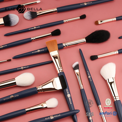 24 Stück Holz-Handeln Make-up-Bürste Set Ihre eigene für einwandfreie Make-up-Anwendung