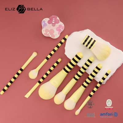 Luxus-Make-up-Bürsten mit synthetischem Haar und Holzgriff für Salon/Haus/Geschenk