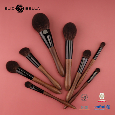 Maßgeschneiderte Handfläche Farbe Gleitfeste Beschichtung Kosmetische Make-up-Bürste Set für mühelose Make-up-Anwendung