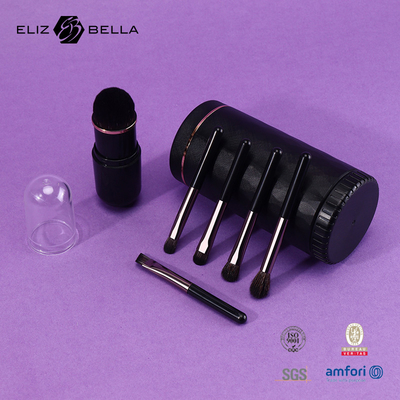 Mini On-the-Go Make-up Brush Kit Kompaktes Set für Koffer oder Handtasche Hypoallergen und reisefreundlich