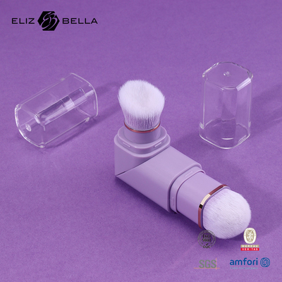 2 in 1 Design Rückziehbare Bürste Weich Dauerhaft Verantwortungsbewusst 100% Vegan Nylon Haar Make-up Bürsten für Salon/Haus/Geschenk