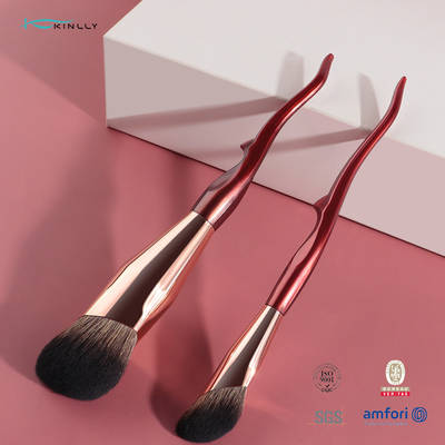 Geangeltes flaches einzelnes Make-up bürstet 2pcs für Abdeckstift-Nasen-Kontur