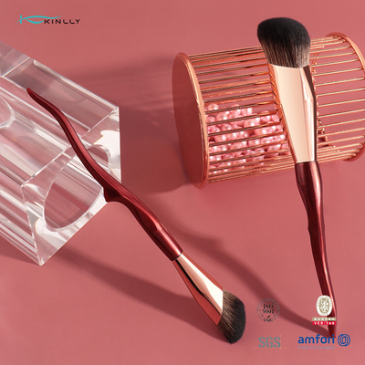 Geangeltes flaches einzelnes Make-up bürstet 2pcs für Abdeckstift-Nasen-Kontur