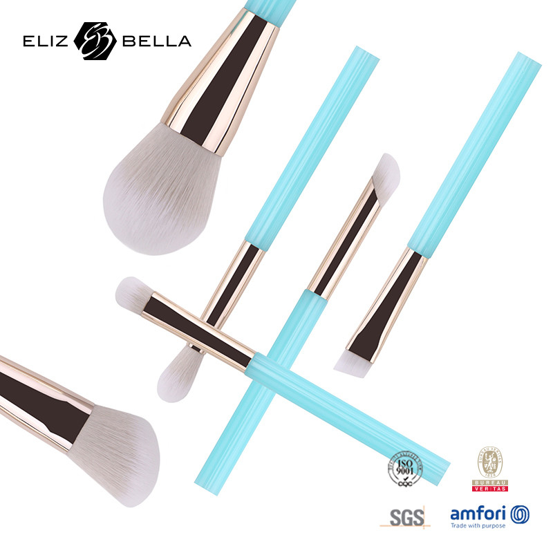 6 Stück OEM Make-up Augenbürsten für Schönheitspflege, Grausamkeit frei synthetische Haar Make-up-Bürste Kit