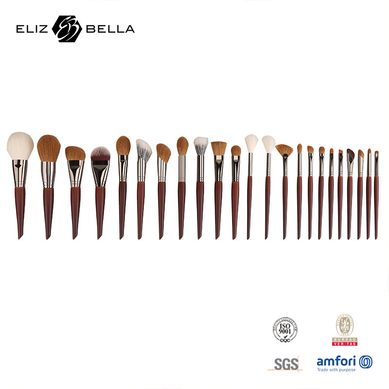Professionelle Qualität Make-up-Bürste Set mit Holzgriff, Luxus-Kosmetik-Bürsten, OEM-Bestellungen willkommen