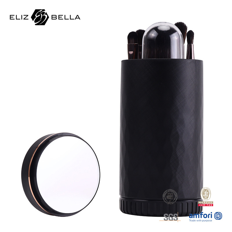 Mini On-the-Go Make-up Brush Kit Kompaktes Set für Koffer oder Handtasche Hypoallergen und reisefreundlich