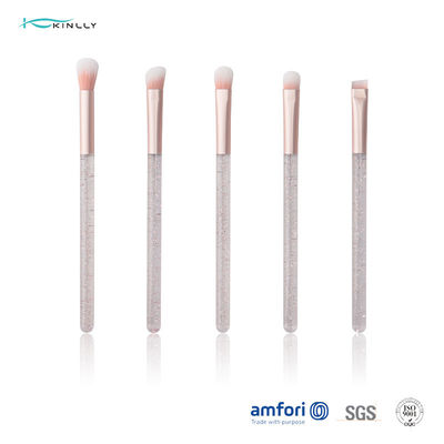 Bürstet Plastikmake-up des augen-5PCS kosmetische Bürste des synthetischen Haar-strengen Vegetariers
