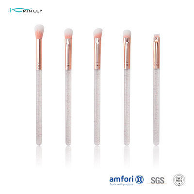 Haar-Make-upbürsten des Augen-5pcs synthetische mit Kunststoffgriff